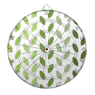 Green Eco Leaves Dartboard