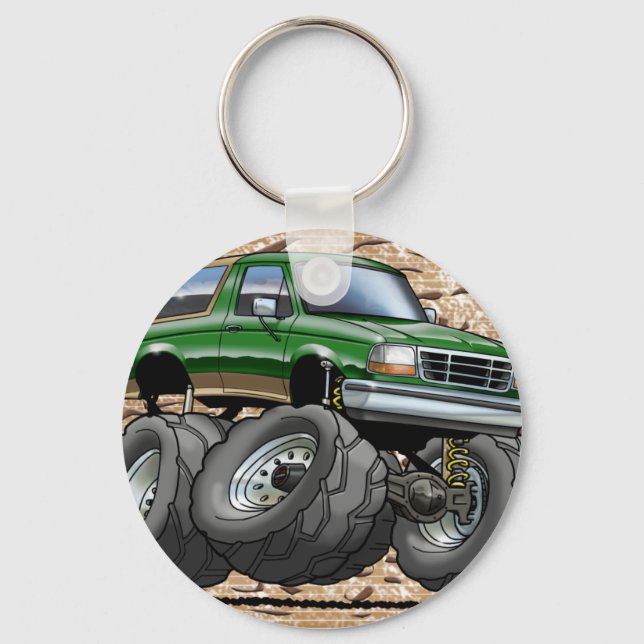 Green Eddie Bauer Bronco Key Ring (Front)