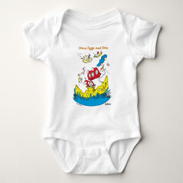 Green Eggs and Ham | I Do Not Like Them Anywhere Baby Bodysuit (Front)