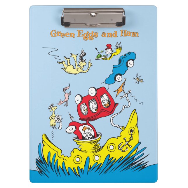 Green Eggs and Ham | I Do Not Like Them Anywhere Clipboard (Front)
