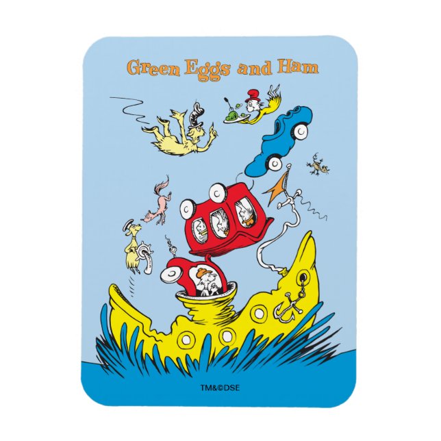 Green Eggs and Ham | I Do Not Like Them Anywhere Magnet (Vertical)