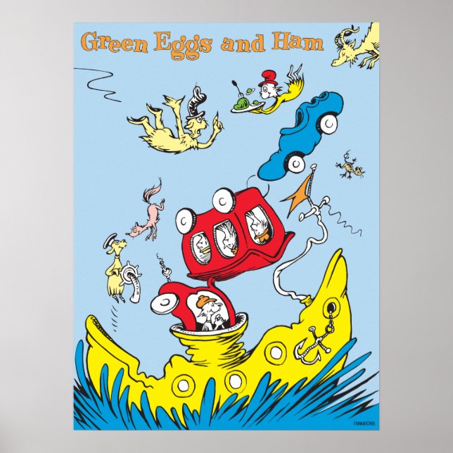 Green Eggs and Ham | I Do Not Like Them Anywhere Poster (Front)