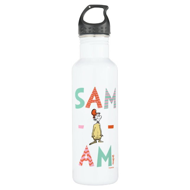 Green Eggs and Ham | Sam-I-Am 710 Ml Water Bottle (Front)