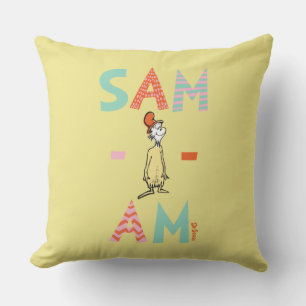 Green Eggs and Ham Sam-I-Am Cushion