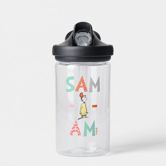 Green Eggs and Ham | Sam-I-Am Water Bottle (Front)