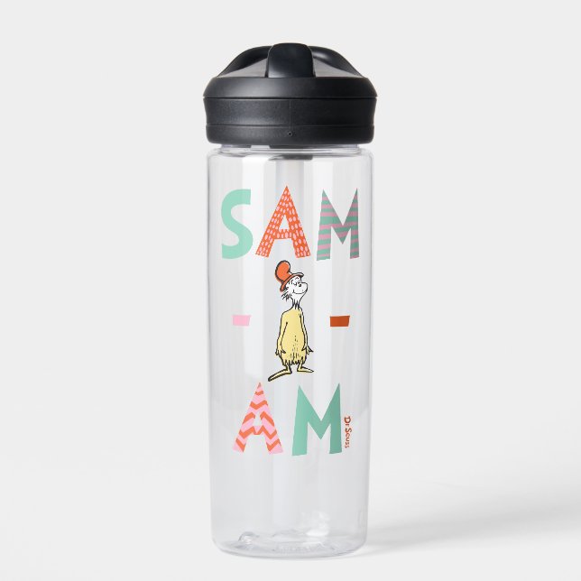 Green Eggs and Ham | Sam-I-Am Water Bottle (Front)
