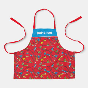 Green Eggs and Ham   Train Pattern Apron