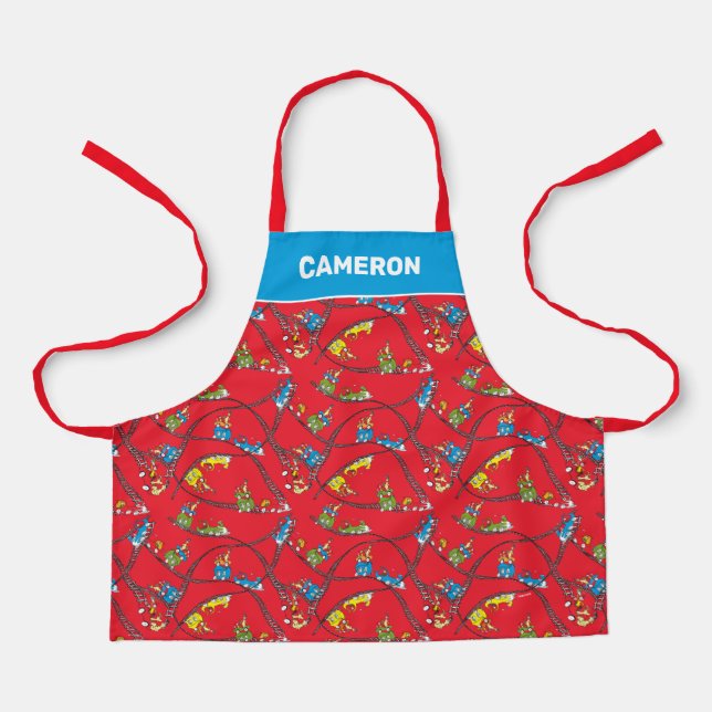 Green Eggs and Ham | Train Pattern Apron (Front)