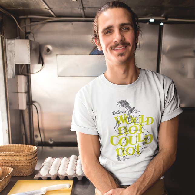 Green Eggs and Ham | Would Not Could Not T-Shirt (Person wearing shirt)