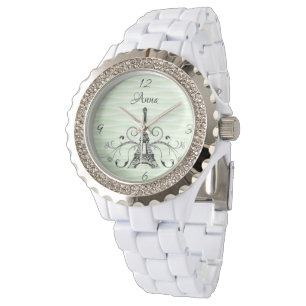 Green Eiffel Tower Flourish Watch
