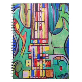 Green Electric Guitar Notebook by ValAries