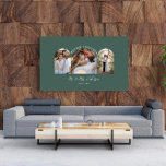 Green elegant arch multi photo wedding gift decor<br><div class="desc">Better together couple arch multi photo wedding announcement and gift home decor poster print. Modern girly elegant green colorway.</div>