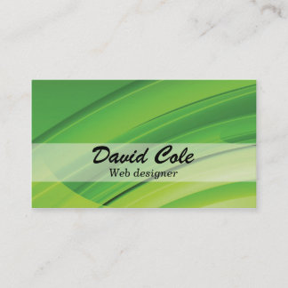 Green elegant business card