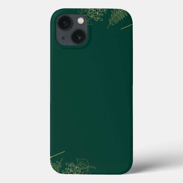 Green elegant Case-Mate Barely There Apple iPhone Case (Back)