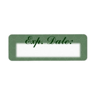 Green Elegant Expiration Date Labels