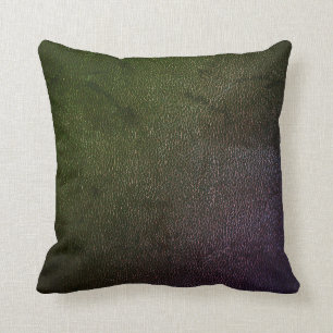 Green Elegant Leather Look Cushion