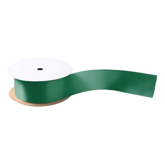 Green Elegant Solid Colour  Satin Ribbon (Spool)