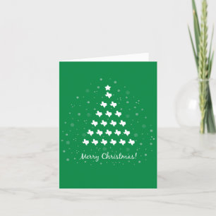 Green Elegant Texas Christmas Tree Holiday Card