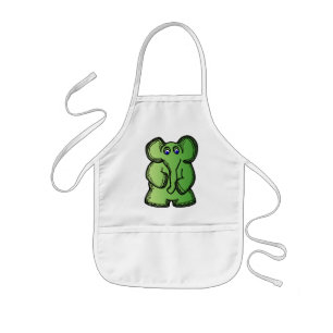 Green Elephant Kids Apron