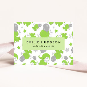 Green Elephants, Kids Play Centre, Activity Centre Business Card