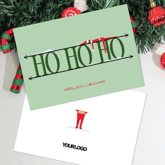 Green Elf Shenanigans Corporate Christmas Card (Creator Uploaded)
