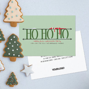 Green Elf Shenanigans Staff Christmas Party Invitation