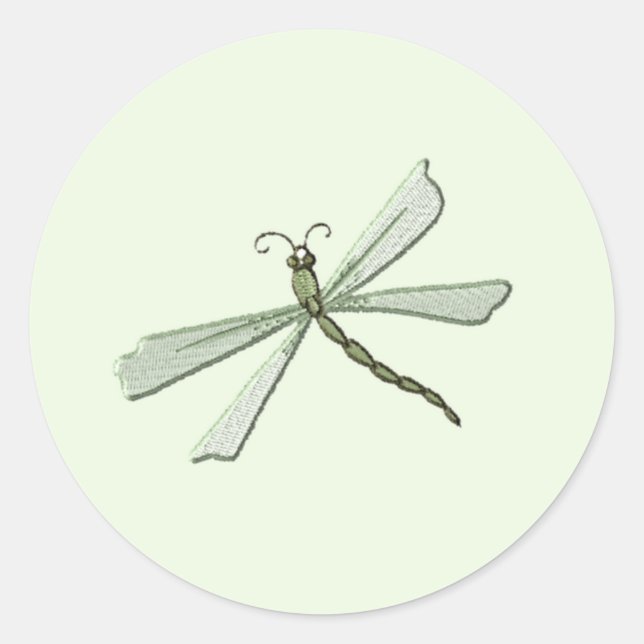 Green embroidered like Wedding Stickers (Front)