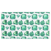 Green Emerald Crystal Gemstone Diamond Gem Decor