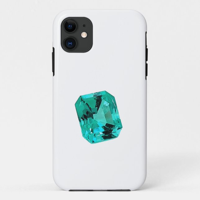 Green Emerald Gemstone Case-Mate iPhone Case (Back)