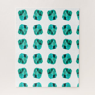 Green Emerald Gemstone Jigsaw Puzzle