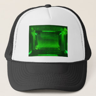 Green Emerald Gemstone Trucker Hat