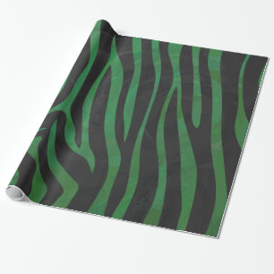 green, emerald+green, kelly+green, zebras,pattern, wrapping paper