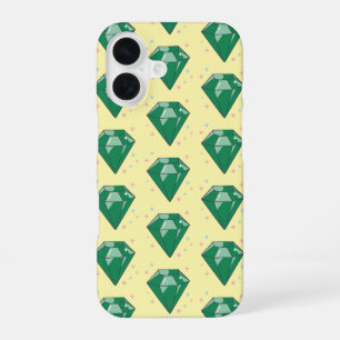green emerald vector iPhone 16 case