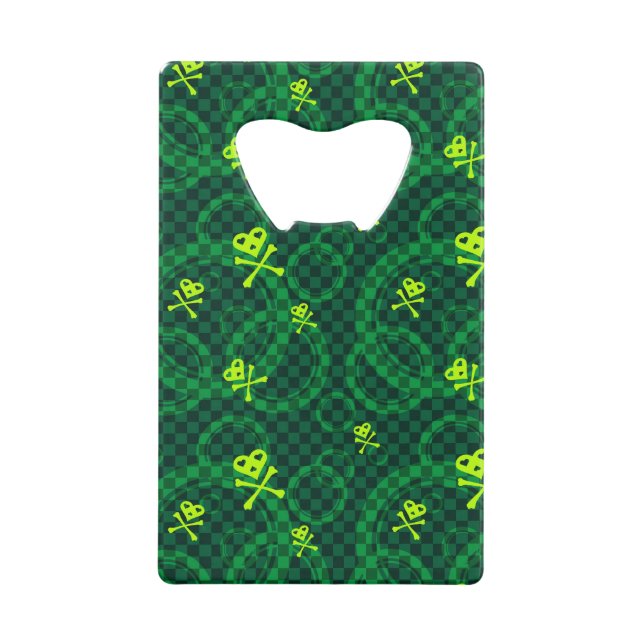 Green Emo Pattern With Circles (Front)