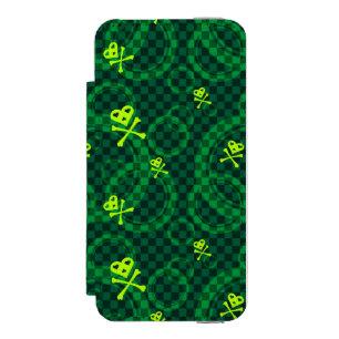 Green Emo Pattern With Circles Incipio Watson™ iPhone 5 Wallet Case