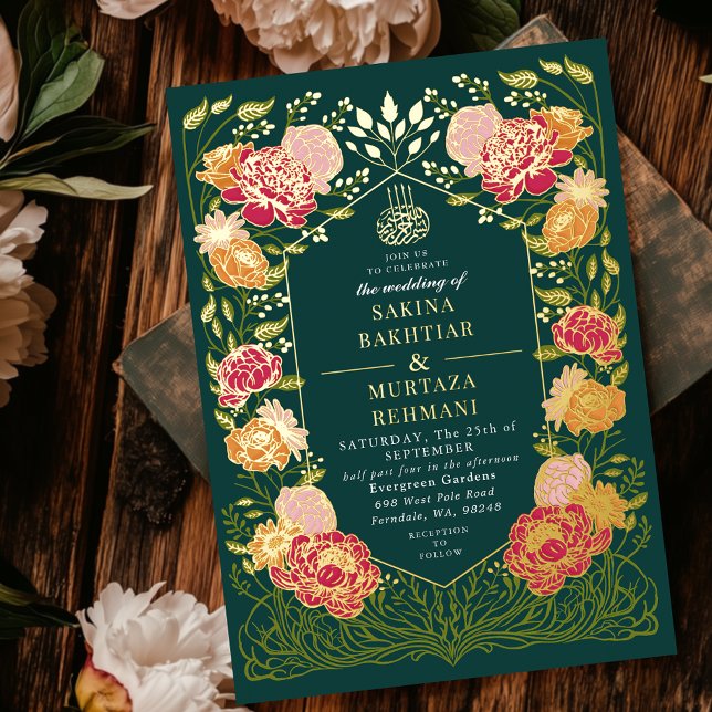 Green Enchanted Garden Floral Muslim Wedding  (Creator Uploaded)