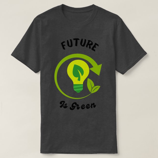 Green Energy Artwork T-Shirt (Design Front)