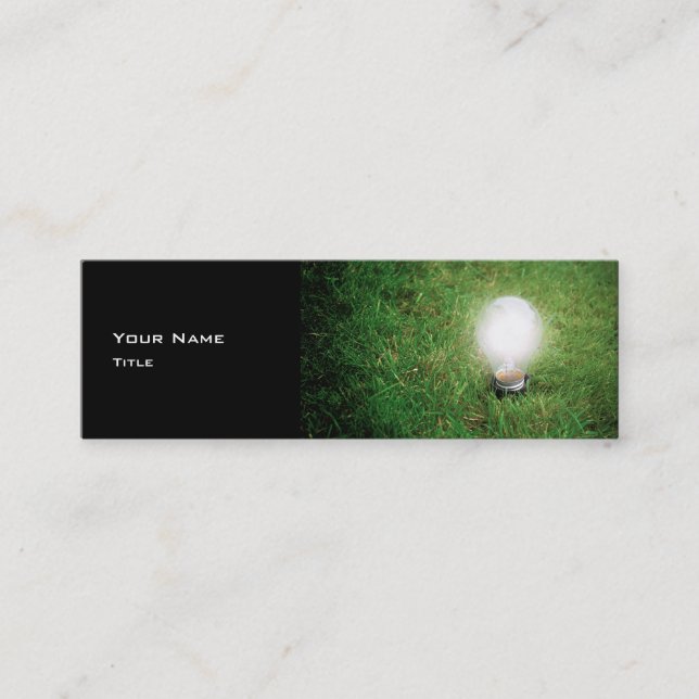 Green Energy Business Card Template (Front)