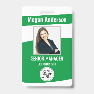 Green Energy Environment Employee Photo ID Badge