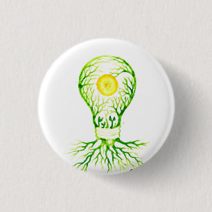 Green energy poster canvas print postcard ceramic  3 cm round badge