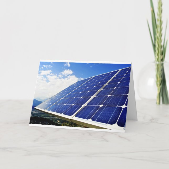 Green Energy Solar Power Card (Front)