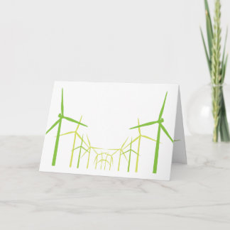 Green Energy Wind Turbine Windmill Card