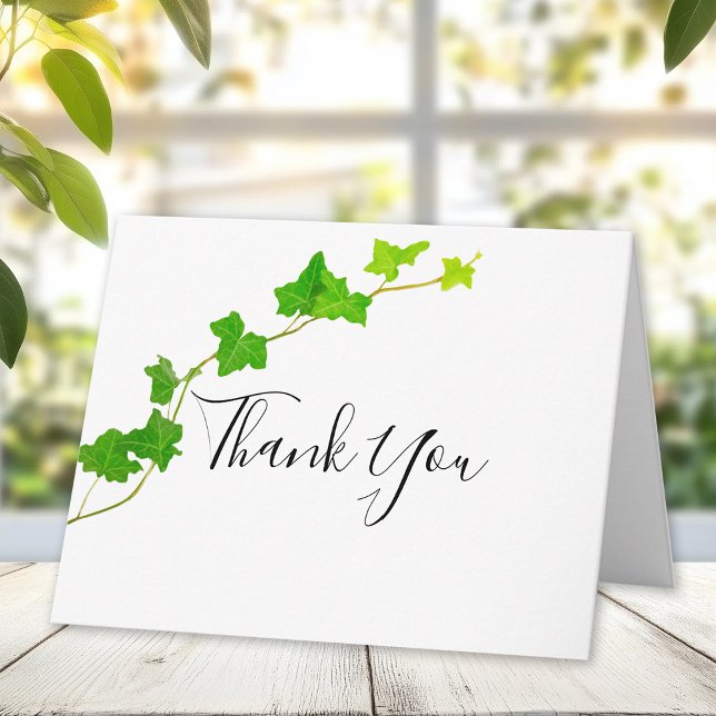Green English Ivy Vine Foliage Sympathy Thank You (Creator Uploaded)