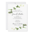 Green English Ivy Watercolor Celebration of Life