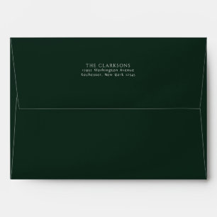 Green envelope for 5 x 7 card