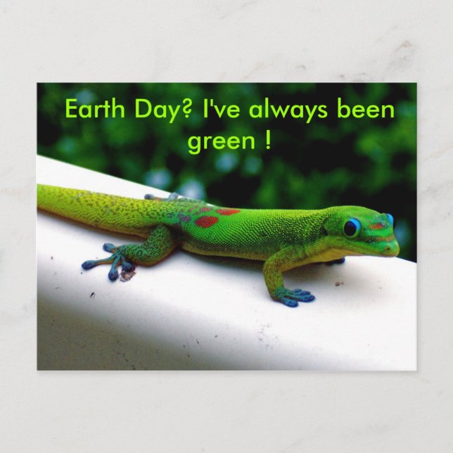 Green Environment Conservation Humour Postcard (Front)