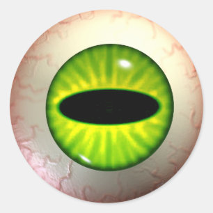 Green Envy Eye Stickers