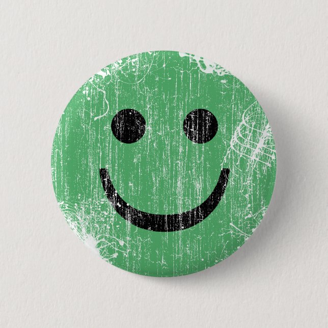 GREEN - ERODED AND AGED 6 CM ROUND BADGE (Front)