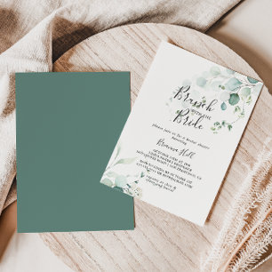 Green Eucalyptus Brunch with the Bride Shower Invitation