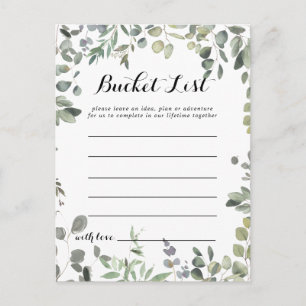Green Eucalyptus Foliage Delight Bucket List Cards